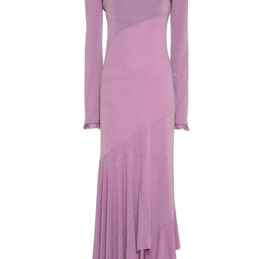 Philosophy di Lorenzo Serafini Lavender Long Sleeve Dress